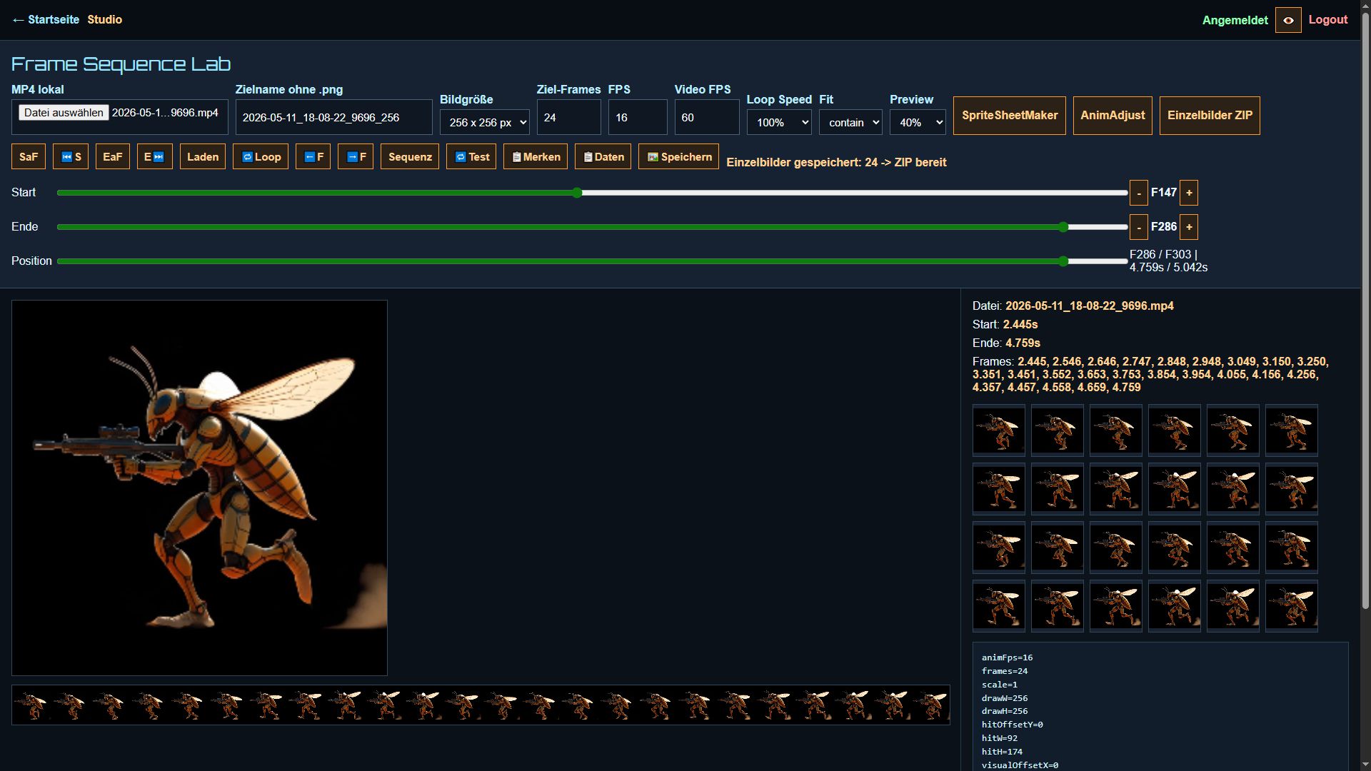 Sprite Studio Screenshot 1
